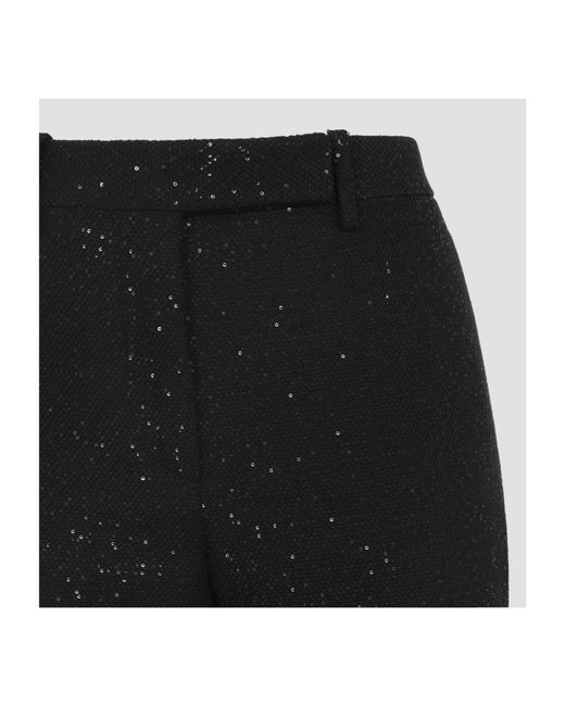 Tom Ford Black Sequined Tailored Straight Pants