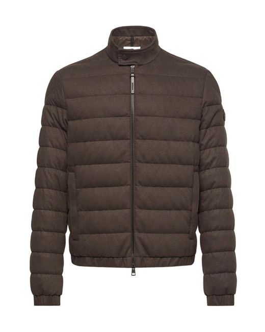 Moncler Brown Luray Zipped Quilted Jacket for men