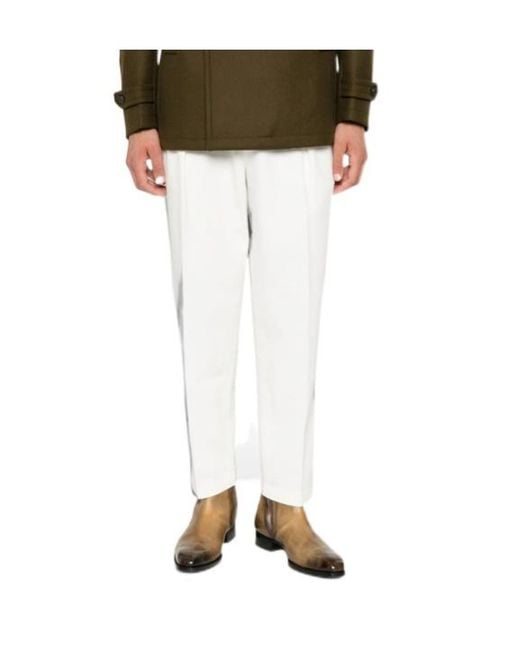 Briglia 1949 Multicolor Button-Detail Casual Trousers for men