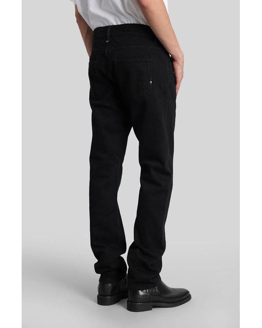 AMISH Black Classic Five-Pockets Jeans for men