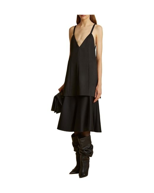 Khaite Black Lennox Skirt