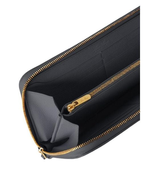Loro Piana White Zipper Wallet