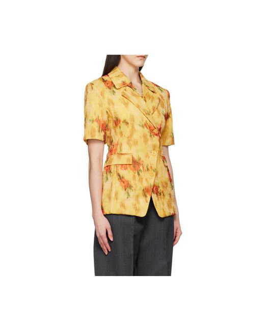 Ganni Yellow Blazer