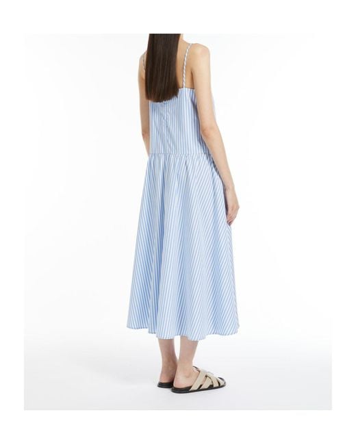 Max Mara Blue Suspender Dress