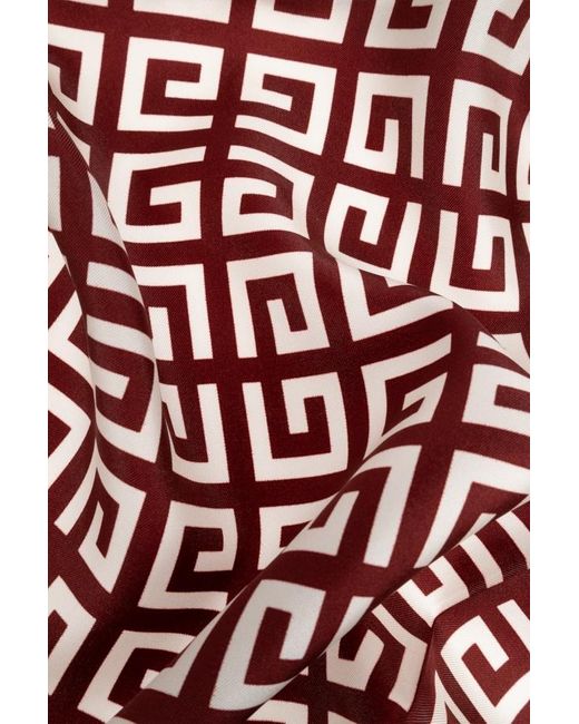 Givenchy Red Rectangular Scarf