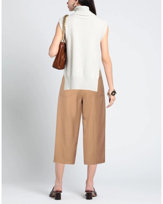 Marni Natural Lightweight Wool Trousers