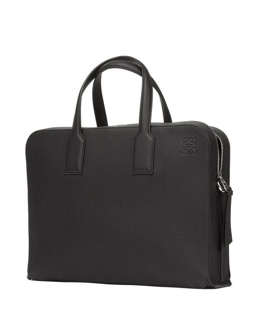 Loewe Black Goya Thin Briefcase for men