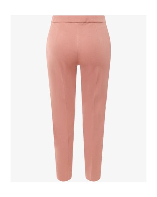 Max Mara Pink Pegno Slim-Cut Trousers