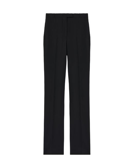 McQueen Black Belt-Looped Tailored Trousers