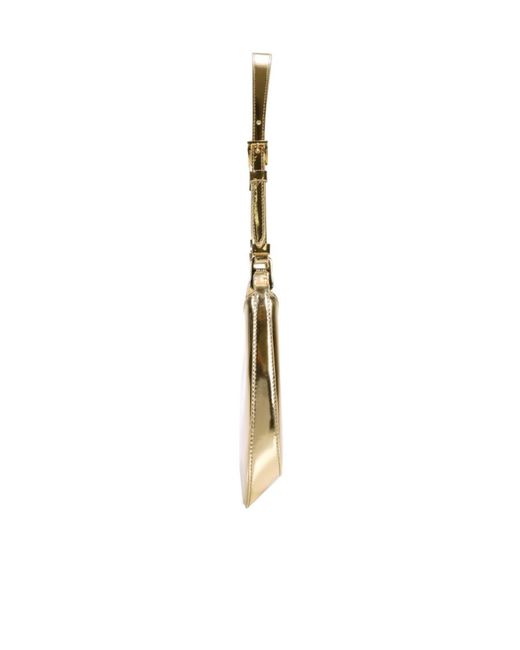 Prada Metallic Logo Shoulder Bag