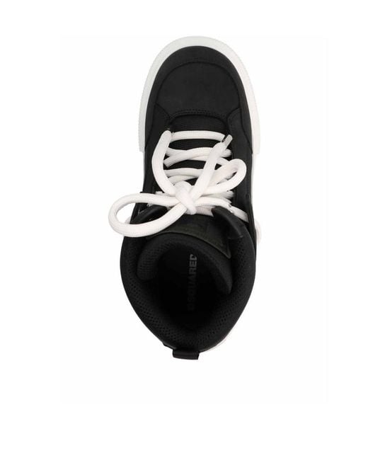 DSquared² Black Boogie High Top Sneakers for men