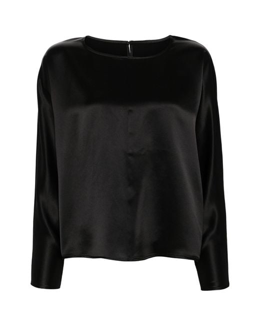 By Malene Birger Black Long-Sleeved Blouse