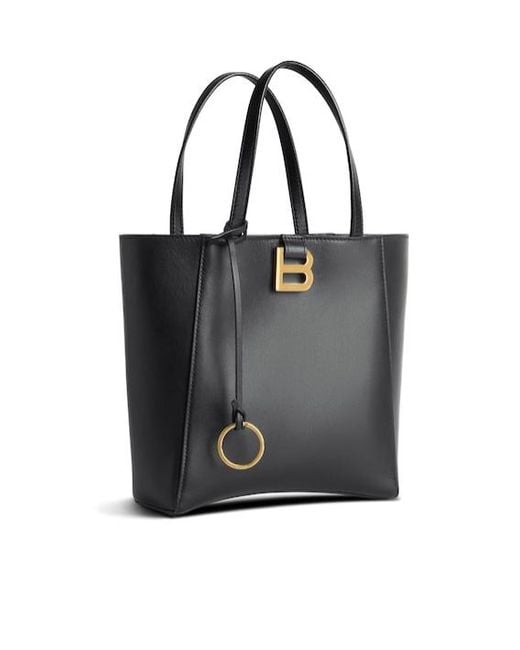 Balenciaga Black Hourglass Soft Small Tote Bag