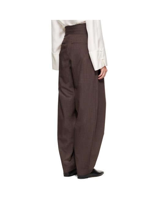 Rohe Brown Sarong Knot Trousers