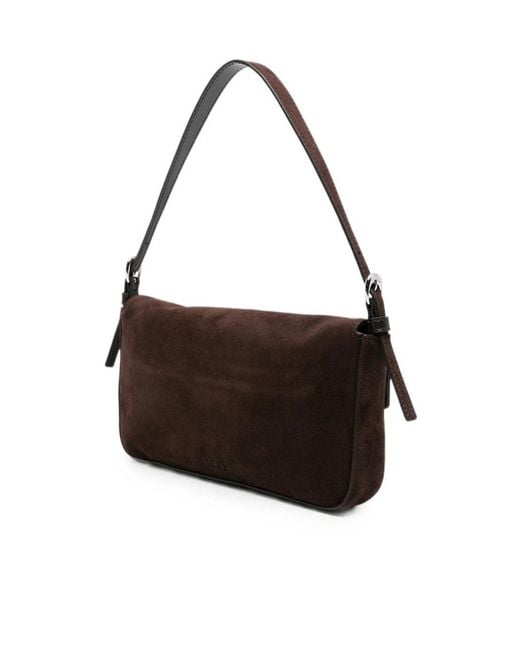 Staud Brown Harlow Buckle Shoulder Bag