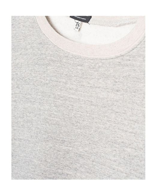 R13 White Long-Sleeve Knit Top