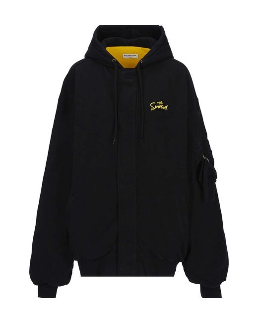 Balenciaga Black The Simpsons Bomber Jacket