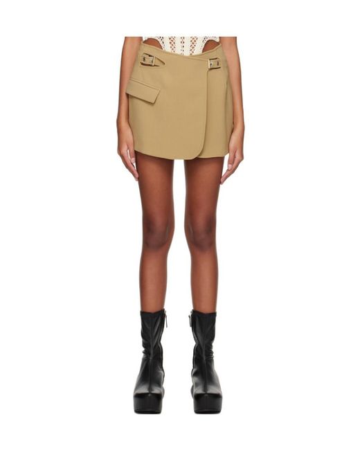 Dion Lee Natural Interlock Blazer Mini Skirt