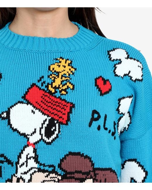 Philosophy Di Lorenzo Serafini Blue X Peanuts Cartoon Jumper