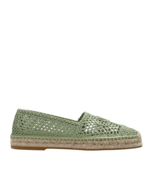 Chloé Green Chloé Isla Logo Detailed Slip-On Espadrilles
