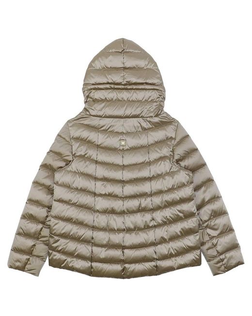 Weekend by Maxmara Gray Hooded Down Jacket