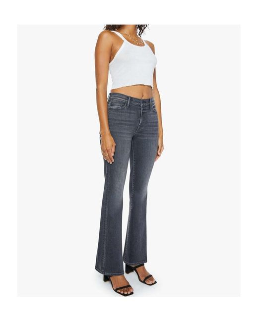 Mother Blue Mid Rise Flare Jeans