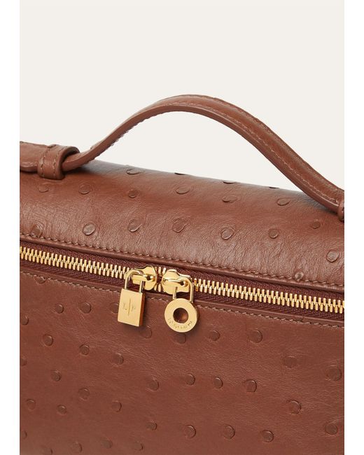 Loro Piana Brown Extra Pocket L19 Shoulder Bag