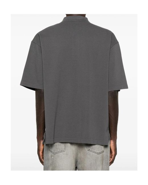 Maison Kitsuné Gray Fox Head Oversize Polo for men