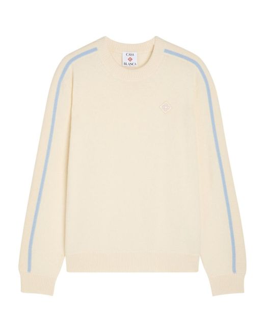 Casablanca Natural Long-Sleeved Knitwear for men