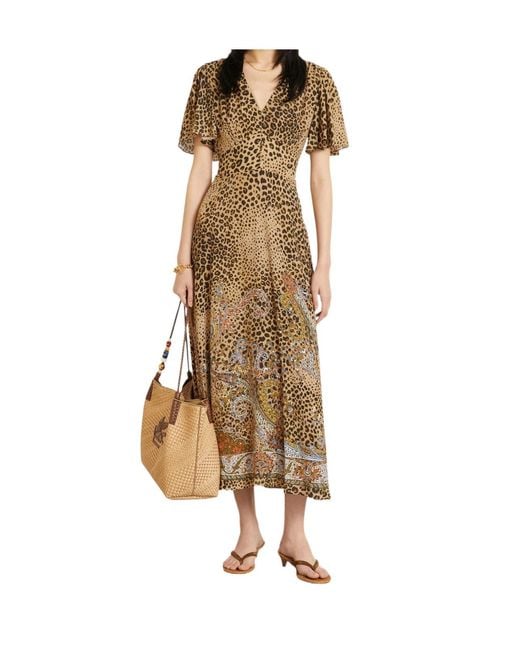 Etro Natural Leopard Print Dress