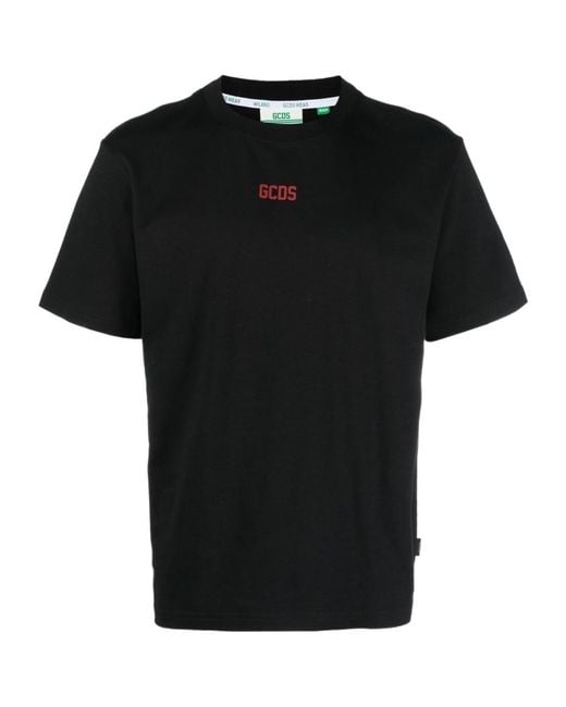 Gcds Black Logo T-shirt for men