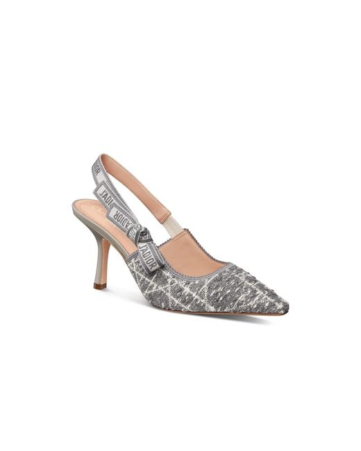 Dior Metallic J'A Slingback Pump