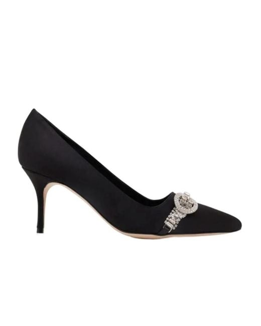 Manolo Blahnik Black Asapump Embellished Pumps