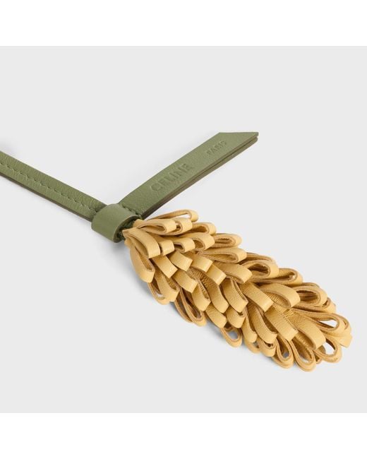 Céline Metallic Wheat Charm