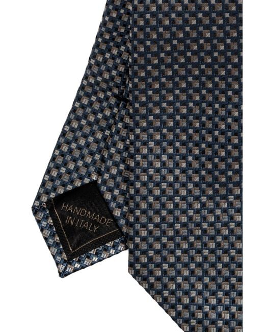 Brioni Blue Pointed Tie for men