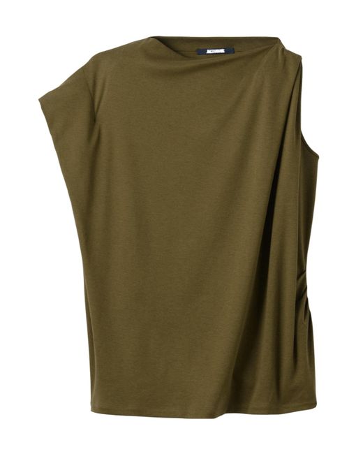 Jacquemus Green The Drap Asymmetric Top