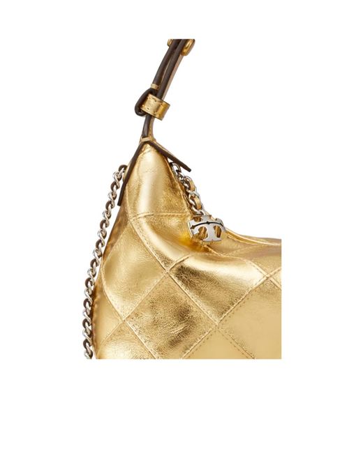 Tory Burch Fleming Metallic Pochette