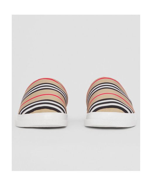 Burberry Multicolor Icon Stripe Backless Slippers