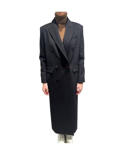 Max Mara Blue Long-Sleeved Coat