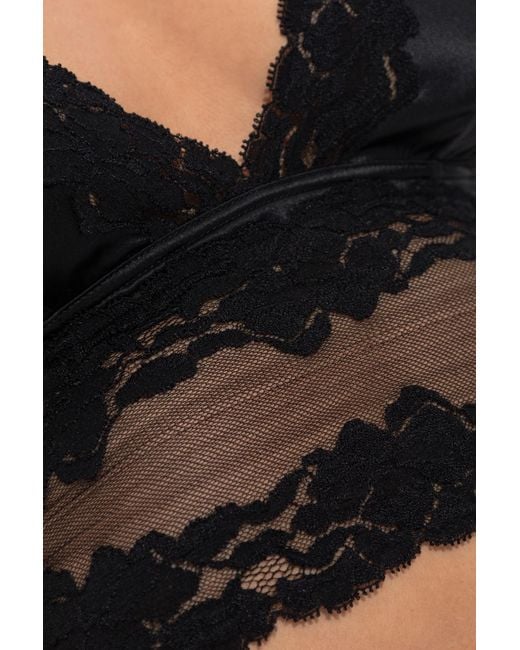 Dolce & Gabbana Black Lace Bra Top