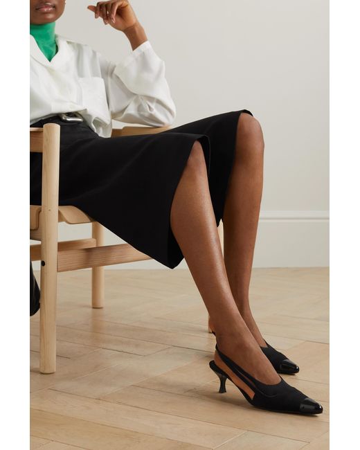 Neous Black Petra Slack-Heeled Heels