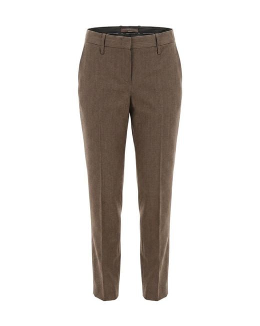 Ermanno Scervino Gray Casual Pants With Belt Loops