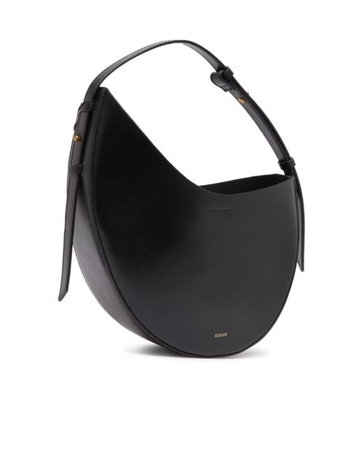 Soeur Black Adjustable Shoulder Bag