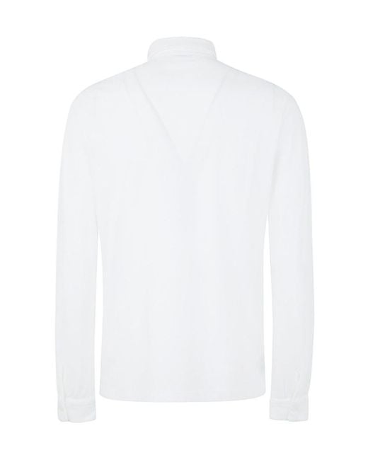 Zanone White Slim Fit Polo Shirt for men