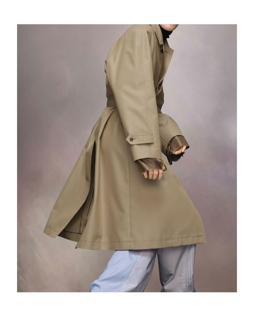 Maison Margiela Natural Single Breasted Trench Coat for men
