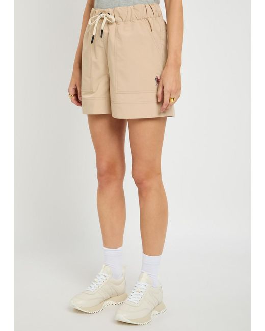 Moncler Natural Logo Shell Shorts