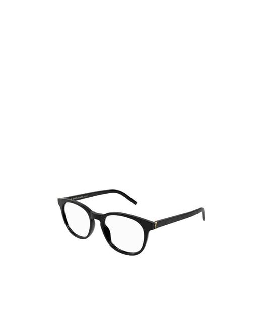 Saint Laurent White Eyewear Round-Frame Glasses