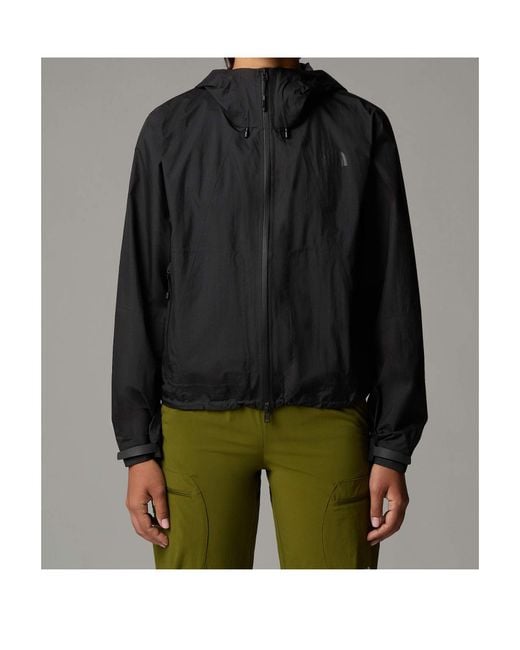 The North Face Black Drawstring Packable Rain Jacket