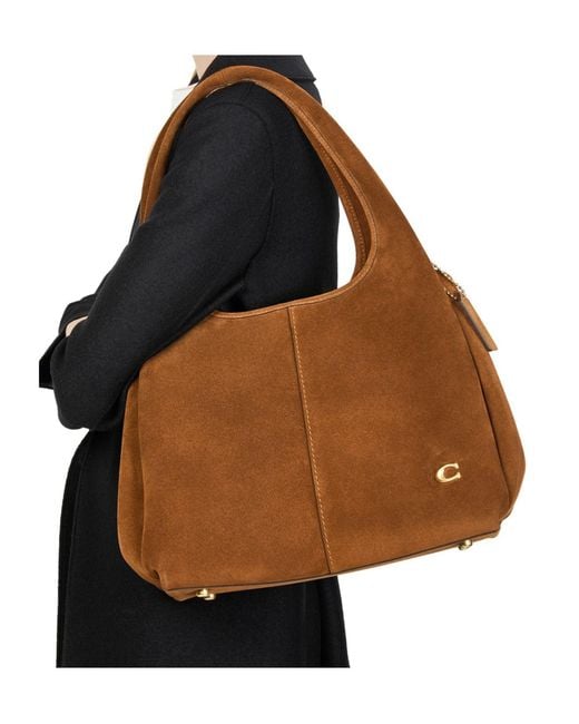 COACH Brown Lana Shoulder Bag