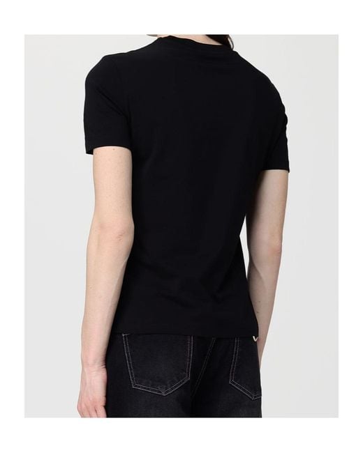 Just Cavalli Black Studded Logo T-Shirt